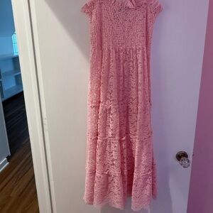 Hill House Pink Lace Formal Kids Dress